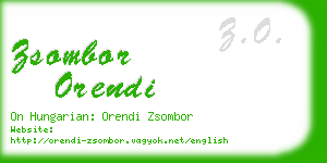 zsombor orendi business card